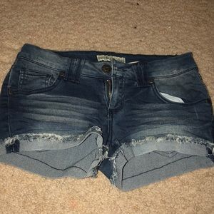 Denim shorts